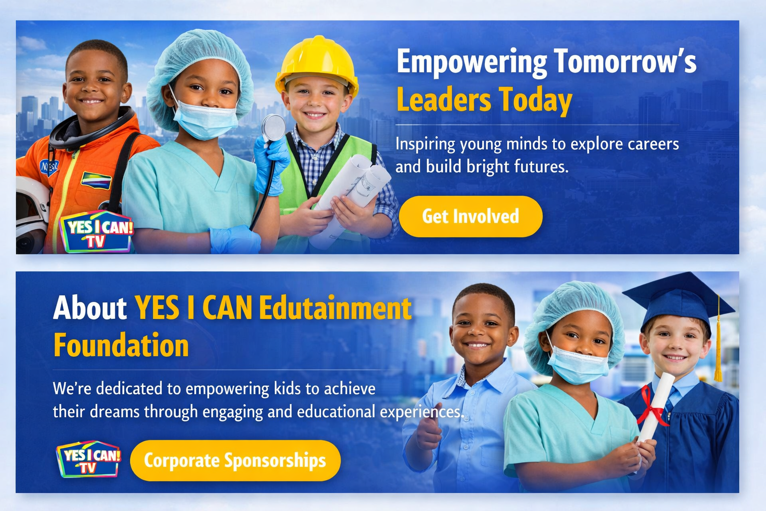 Corporate sponsorship opportunities for Yes I Can Edutainment Foundation